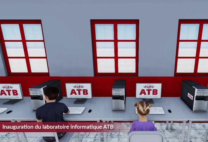 Inauguration du laboratoire informatique ATB au lycée Bargou